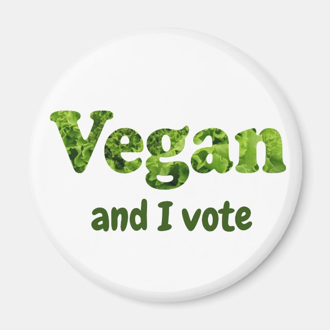 Imã Personalizar eleitor ativista do Vegan (Frente)
