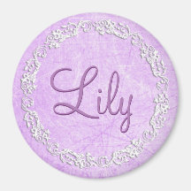 Personalizar este ímã de nome roxo