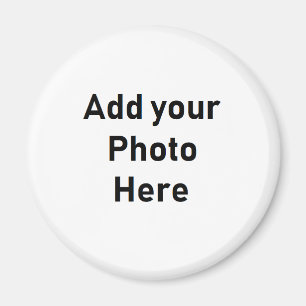 Imã Personalizar este Magnete de Fotos Redonda