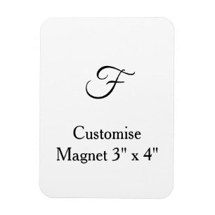 Ímã personalizar foto simples e flexível de 3" x 4" pe