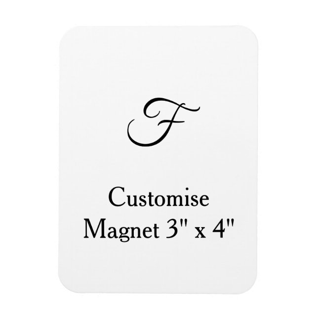 Ímã personalizar foto simples e flexível de 3" x 4" pe (Vertical)