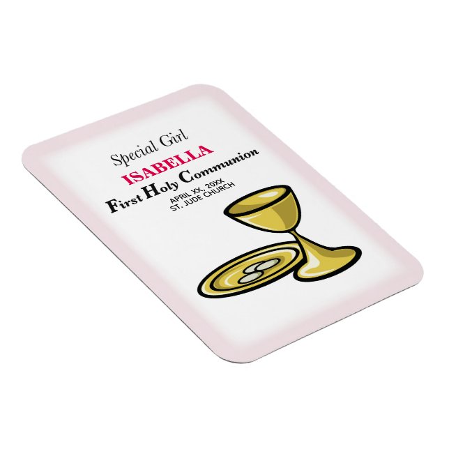 Ímã Personalizar, Garota Especial, Primeira Comunhão (Lado Direito)