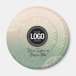 Imã Personalizar logotipo de empresa | Ioga Verde Eleg