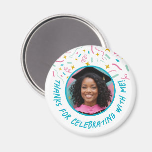 Imã Personalizar Nome de Foto Confetti Graduação Obrig
