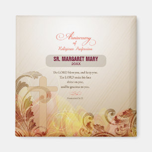 Imã Personalizar nome e ano freira, 60 anos religioso