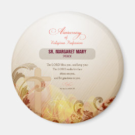 Imã Personalizar nome e ano freira, 60 anos religioso