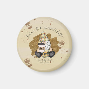 Imã Personalizar para Pai de Lover de Café   Vintage