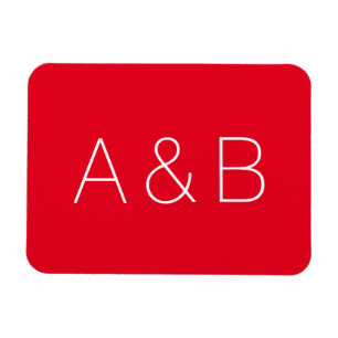 Ímã Personalizar, personalizar o monograma inicial do