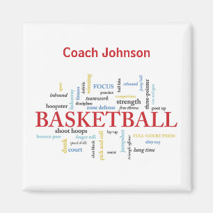 Imã Personalizar treinador de basquete Obrigado em pal