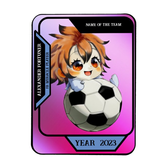 Ímã Personalizar um Cartão Esportivo (Vertical)