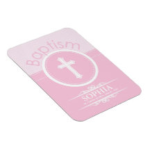Personalizável, Batismo de Menina Rosa Filha de De