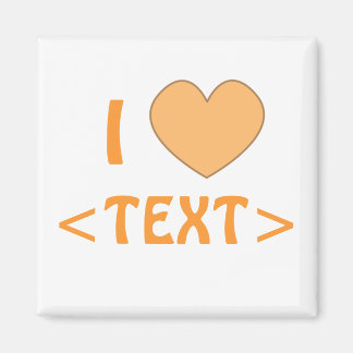 Imã Personalizável I Heart Magnet 0008