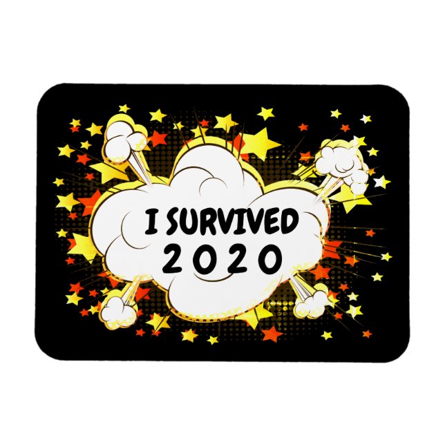 Ímã Personalizável sobrevivi a uma explosão de 20xx co (Horizontal)