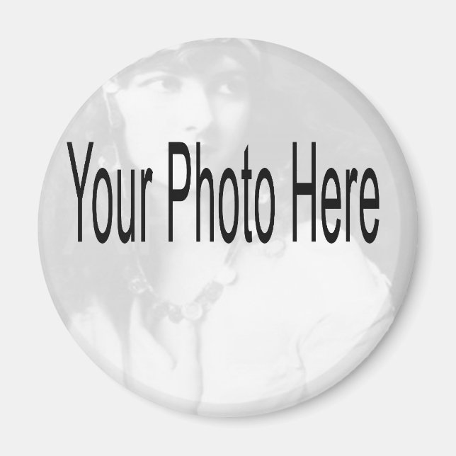 Imã Personalizável - Sua Foto e Texto (Frente)