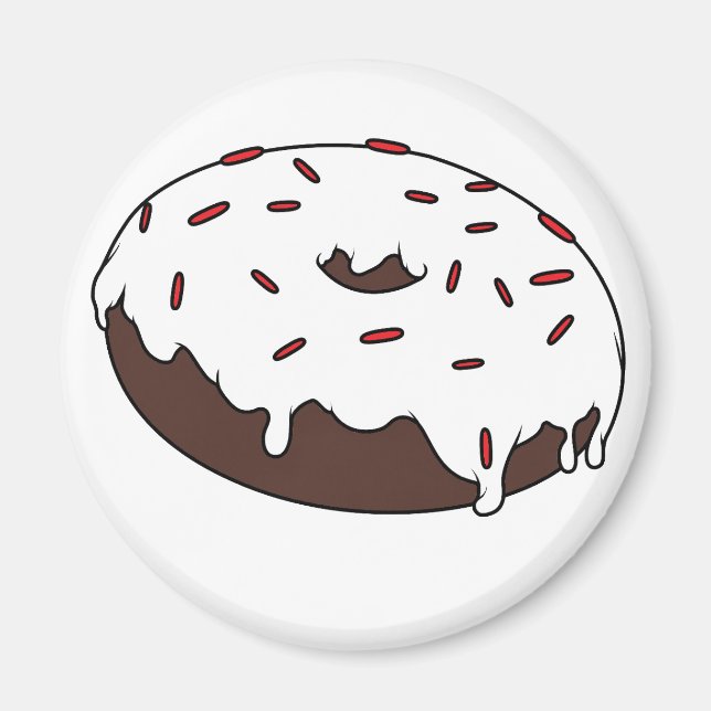 Imã Personalizável Sua Noz Favorita Com Sprinkles (Frente)