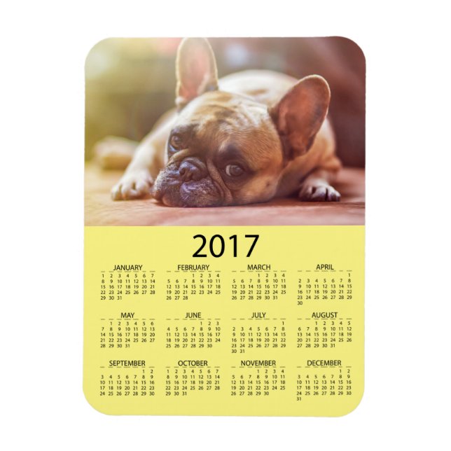 Ímã Personalize este calendário do Mini Frigorífico 20 (Vertical)