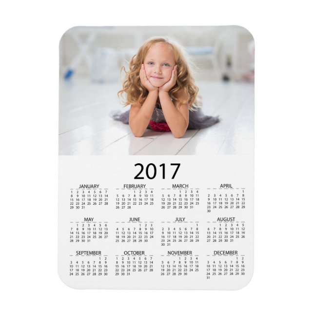 Ímã Personalize este calendário do Mini Frigorífico 20 (Vertical)