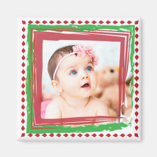 Imã Personalize este ímã da foto do Natal
