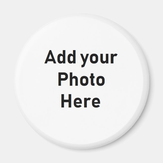 Imã Personalize este ímã de foto redonda (Frente)