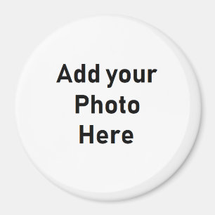 Imã Personalize este íman de foto de 3" redondos