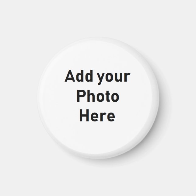 Imã Personalize este íman de foto redonda miniatura (Frente)