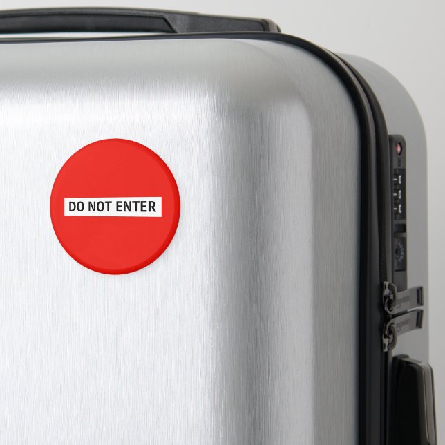 Imã Personalize este modelo de sinal de STOP - não ent (In Situ (Luggage))
