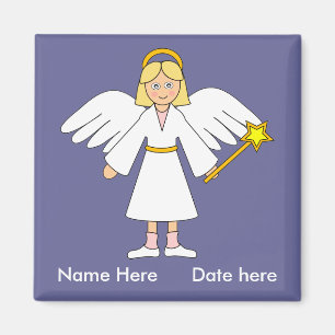 Imã Personalize-me -- Anjo da natividade das crianças