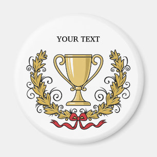 Imã Personalize o copo do troféu