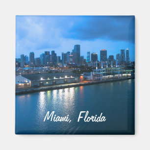 Imã Personalize o porto da foto de Miami