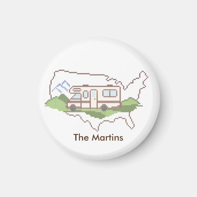 Imã Personalize o seu Magnet da Estrada EUA (Frente)