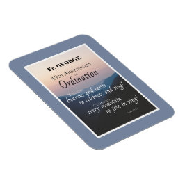 Ímã Personalize os 45.º Parabéns da Ordenação do Anive