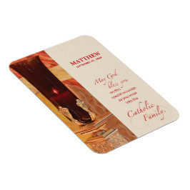 Ímã Personalize, RCIA Parabéns, Católico, Vermelho