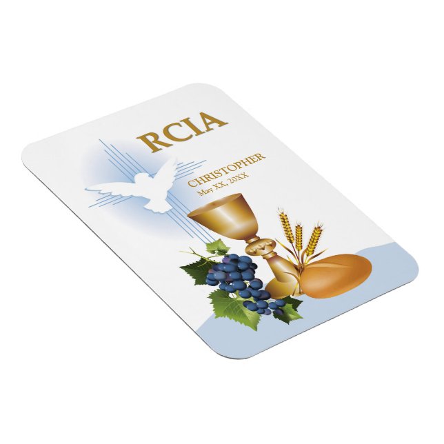 Ímã Personalize, RCIA Parabéns Sacramento Católico (Lado Direito)
