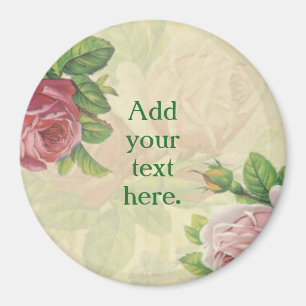 Imã Personalize seu próprio bonito aumentou/floral