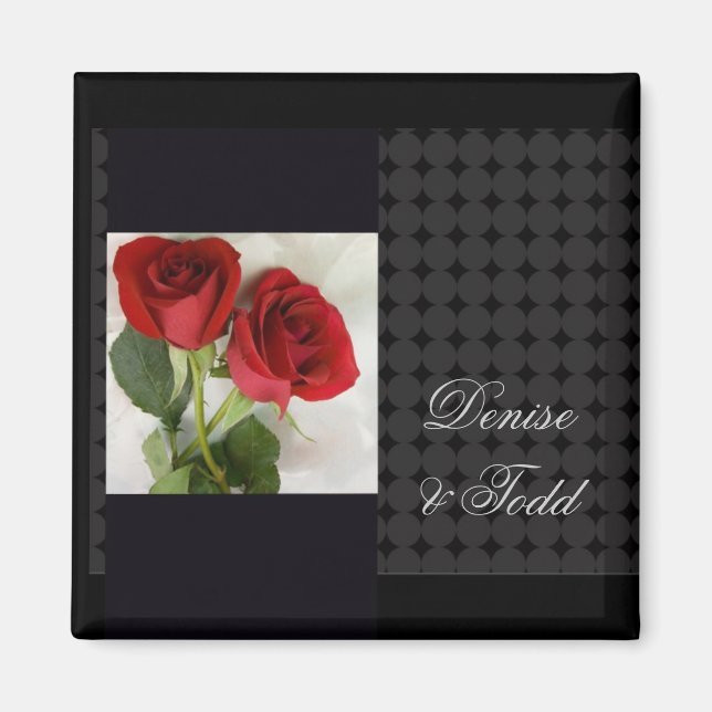 Imã Personalize seu próprio ímã de casamento (Frente)