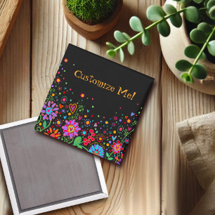 Imã Personalize seu próprio ímã de inspirividade flora