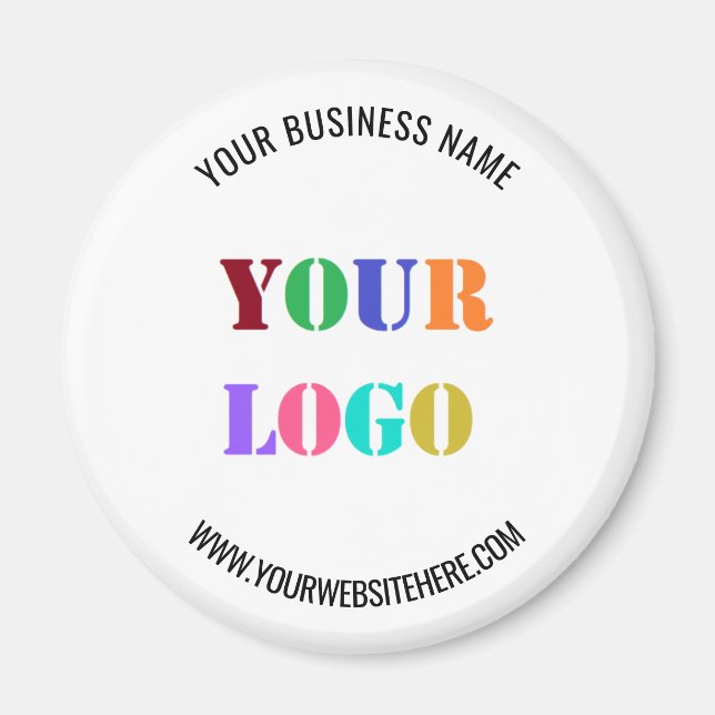 Imã Personalize seu texto de logotipo Promocional come (Frente)