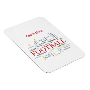Ímã Personalize, treinador de futebol Obrigado em pala