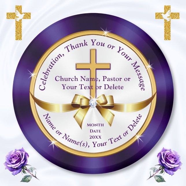 Imã Personalized, Church Souvenirs for ANY Occasion (Church anniversary party favors. Big BULK Discounts on these Church Magnets. Christian Magnets. )