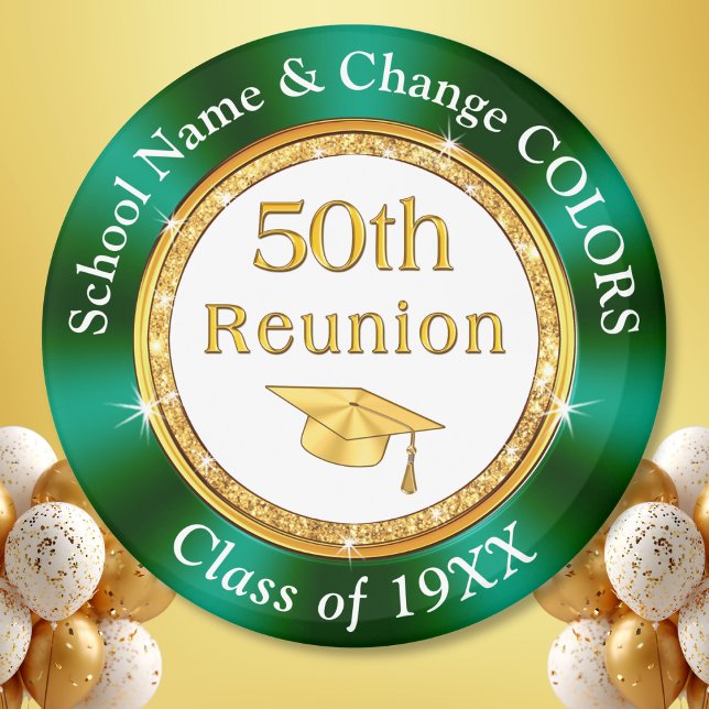 Imã Personalized Class Reunion Gifts. Class Reunion (50th class reunion ideas. 50th class reunion favors. Party favors for 50th class reunion. 50 yr.)