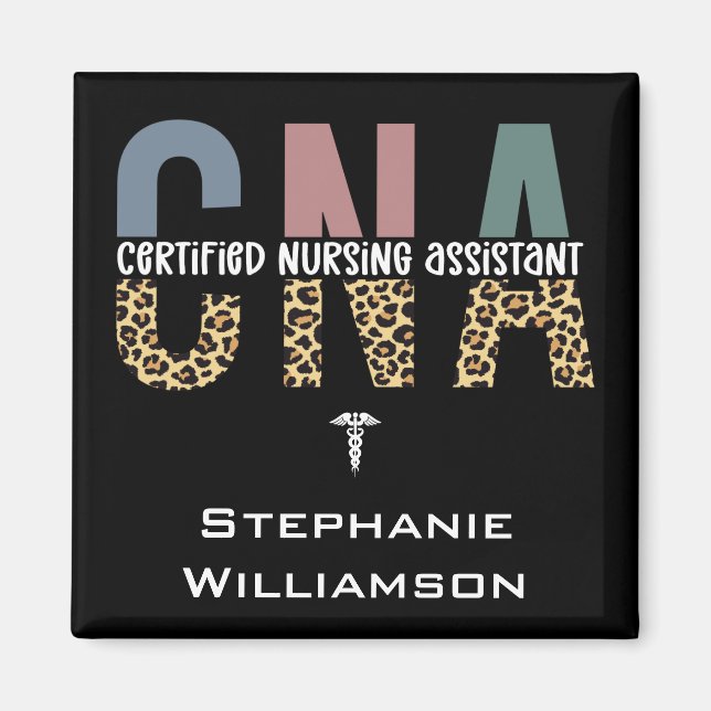 Imã Personalized CNA Certified Nursing Assistant (Frente)