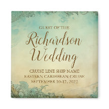Personalized Cruise Wedding Guest Keepsake