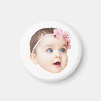 Imã Personalized Cute Baby Face Photo
