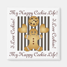 Imã Personalized Cute Gingerbread Man Cookie