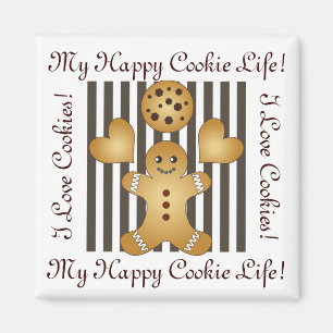 Imã Personalized Cute Gingerbread Man Cookie