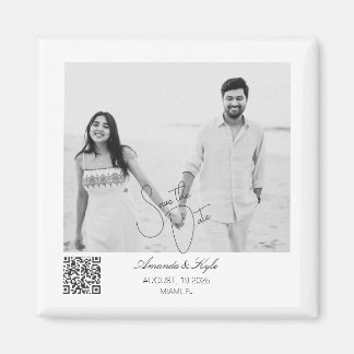 Imã Personalized editable Save the Date magnet