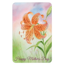 Ímã Personalized Elegant Tiger Lily