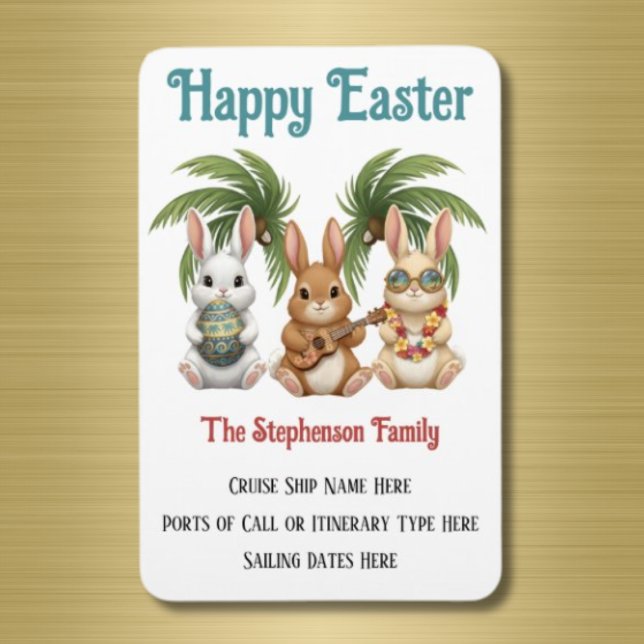 Ímã Personalized Happy Easter Cruise Door (Easter Cruise Door Magnet)