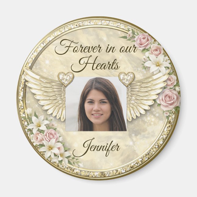 Imã Personalized In Memorial Photo Template (Frente)