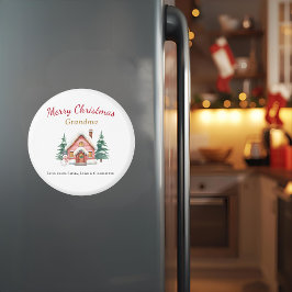 Imã Personalized Merry Christmas Grandma Magnet